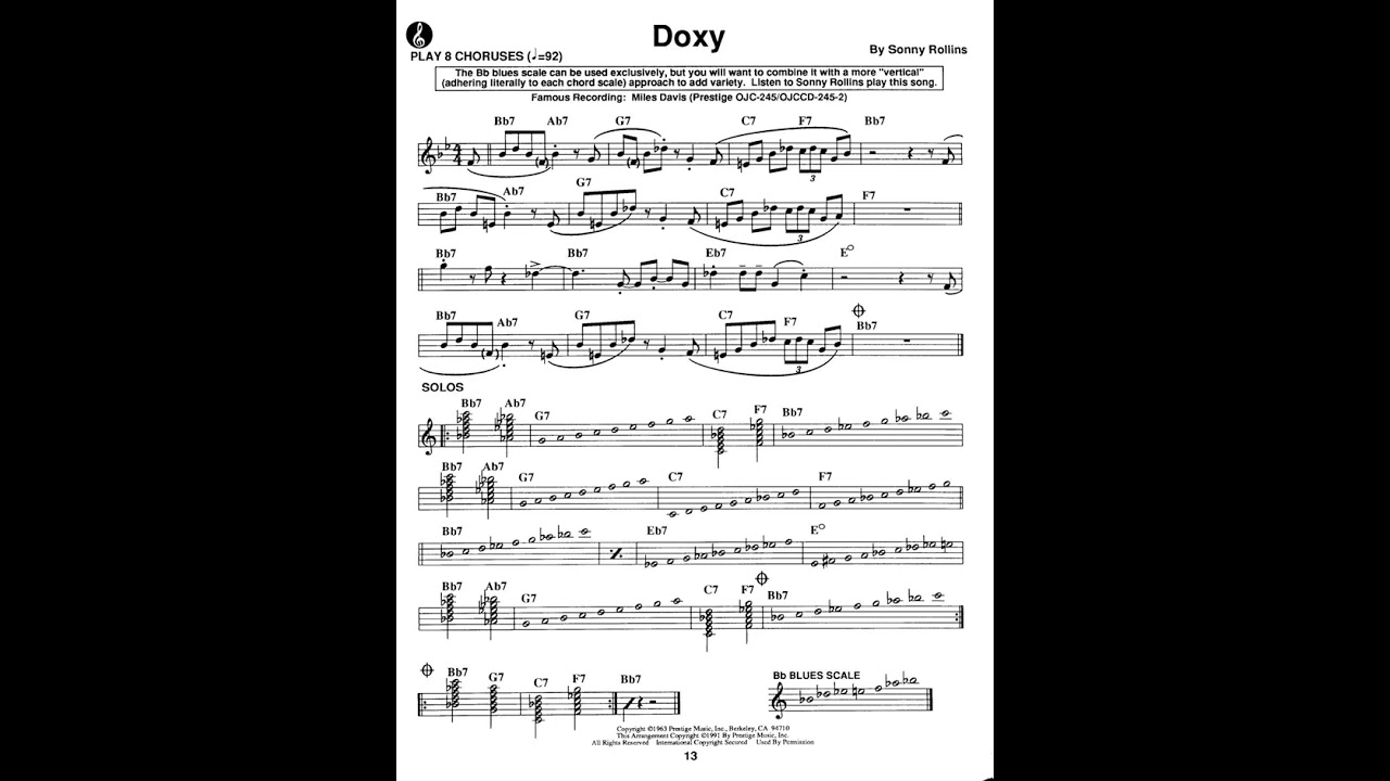Doxy - Maiden Voyage (Play Along)