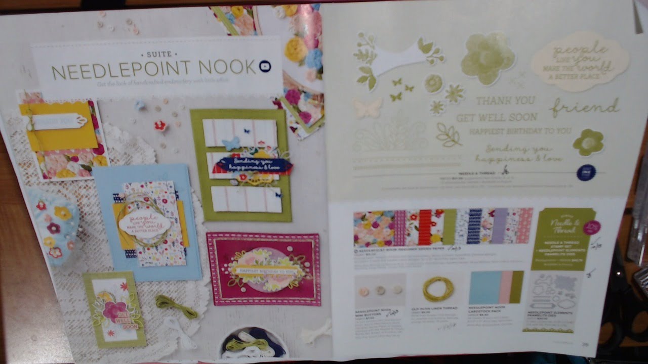 Let's Make Cards with the NEEDLEPOINT NOOK suite YouTube