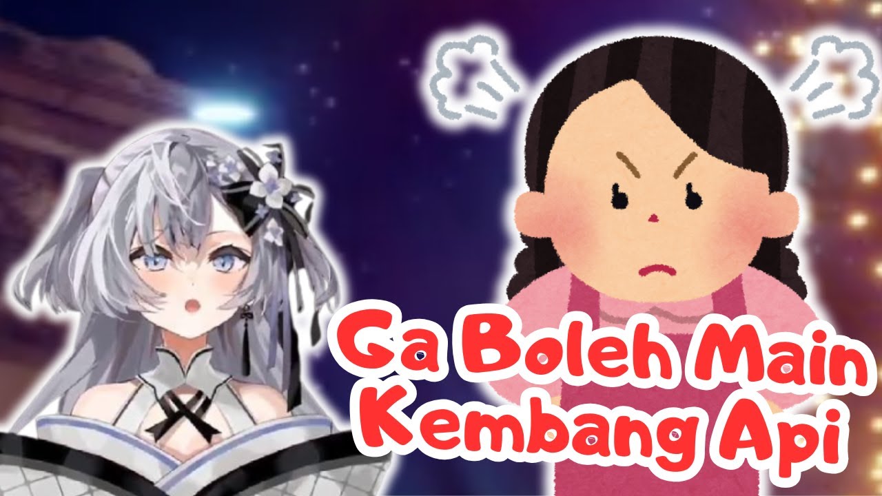 Zeta ga dibolehin main kembang api sama Mamanya [Hololive ID Clip ...