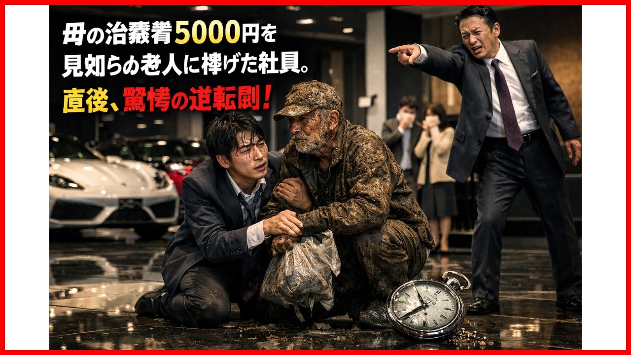 【感動する話】「貧乏人は出ていけ！」泥まみれの老人を追い出した上司の悲惨な末路。