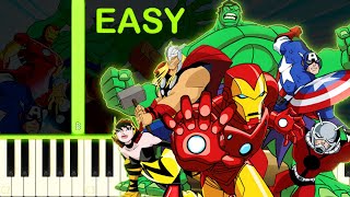 AVENGERS EARTH'S MIGHTIEST HEROES - EASY Piano Tutorial