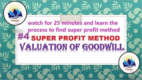 Annuity method,Average capital employed#1Valuation of Goodwill[Super profit andCapitalisation Method
