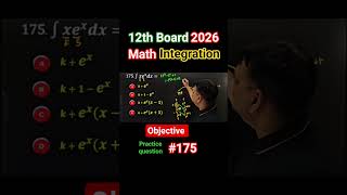 👉 12th Integration objective Question 🔥 | Bihar/Cbse Board 2026 | Math Short #Math #175