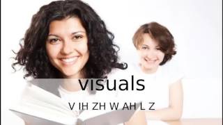 How To Pronounce Visuals How To Say Visuals