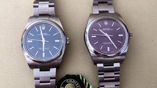 rolex oyster perpetual red grape review