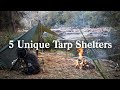 5 Unique Tarp Shelters for Camping & Bushcraft
