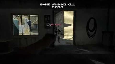 MW3 - Double Throwing Knife Game Winning Kill!