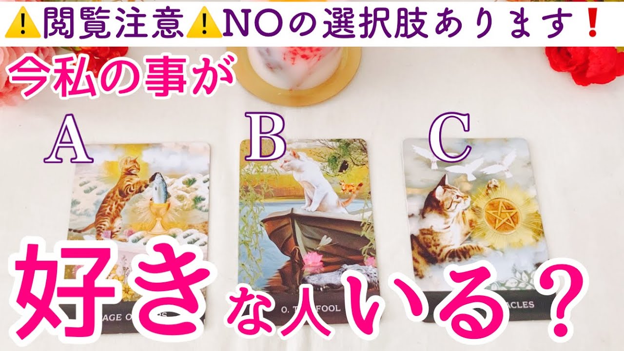 【⚠️閲覧注意⚠️NOの選択肢あり❗️】今私の事が好きな人はいますか？YES or NO❗️タロット、タロット占い、恋愛
