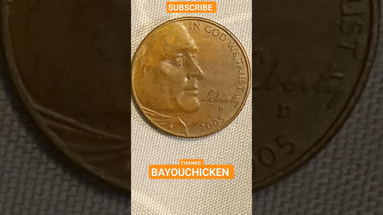 2005-D FIVE CENT NICKEL ERROR COIN.....