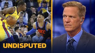 Ric Bucher says OKC may be the biggest threat out West to dethrone the Warriors | NBA | UNDISPUTED