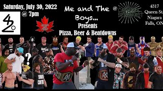 Me And The Boys Wrestling Presents.... Pizza, Beer & Beatdowns @ Camp Cataract