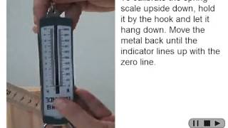 Simple Machines Lesson 5 Video 1   Calibrating the Spring Scale Upside Down News