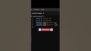 Equality in JavaScript #shorts