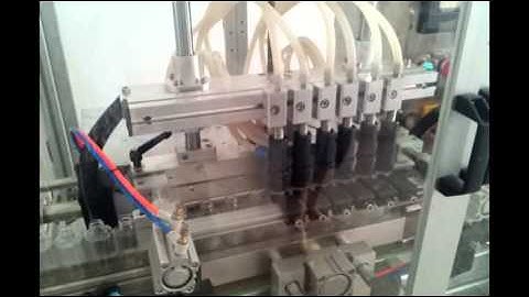 Six heads automatic perfume  liquid  filling machine for glass bottle