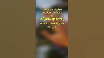 HIDDEN pet in Cyberpunk 2077! (2.2 Update) #cyberpunk2077 #shorts  #gaming