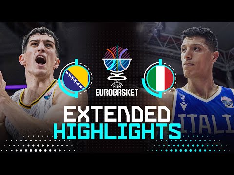 Bosnia and Herzegovina 🇧🇦 vs Italy 🇮🇹 | Extended Highlights | FIBA EuroBasket 2025