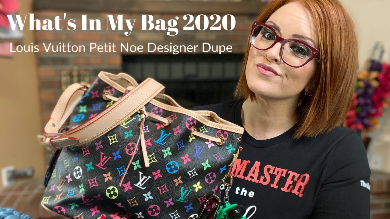 WHAT'S IN MY BAG 2020  LOUIS VUITTON PETIT NOE MULTICOLOR