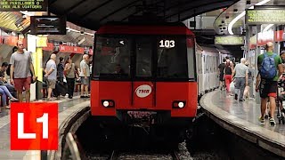 Line l1 of the metro barcelona was opened in 1926 and runs with a
length 20,7 km from "hospital de bellvitge" to "fondo". specific about
this is t...