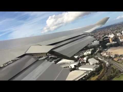 EXCITING DAY! Qantas | 747-400 | Takeoff | Sydney - Santiago HD