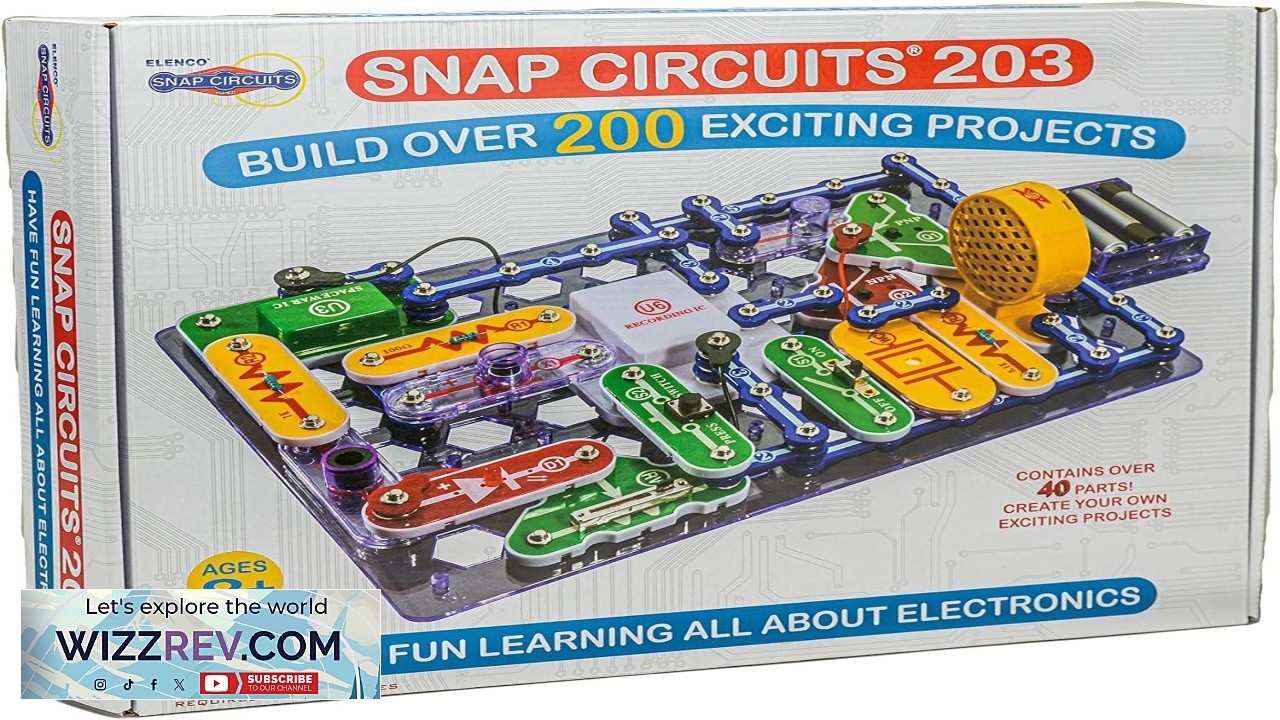 Snap Circuits 203 Electronics Exploration Kit Over 200 STEM Projects ...