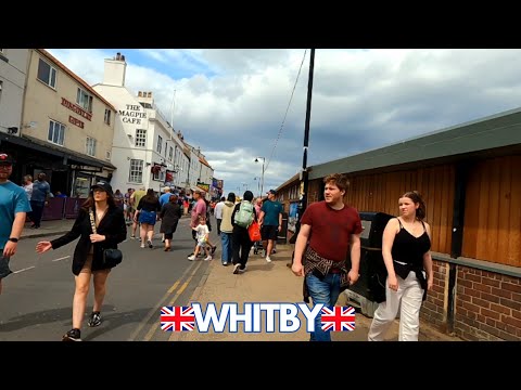 Whitby Busy Summer Saturday Walkabout