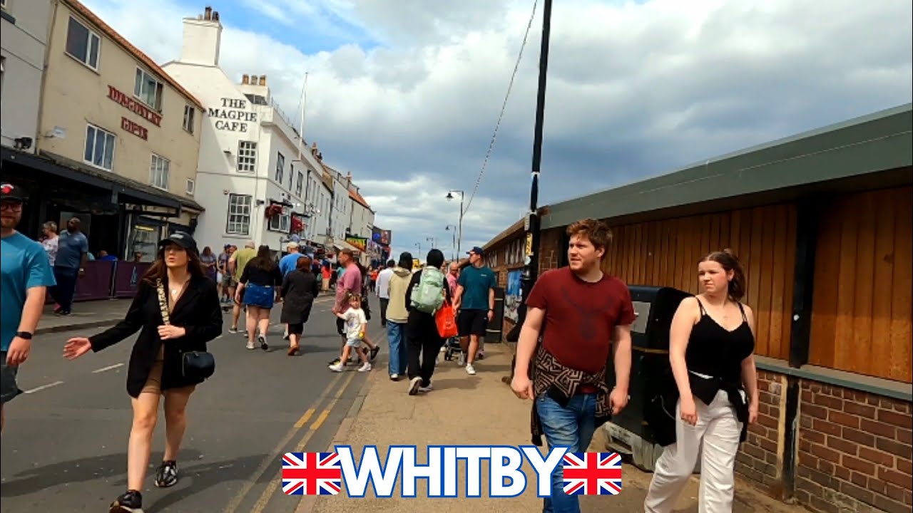 Whitby Busy Summer Saturday Walkabout 🇬🇧
