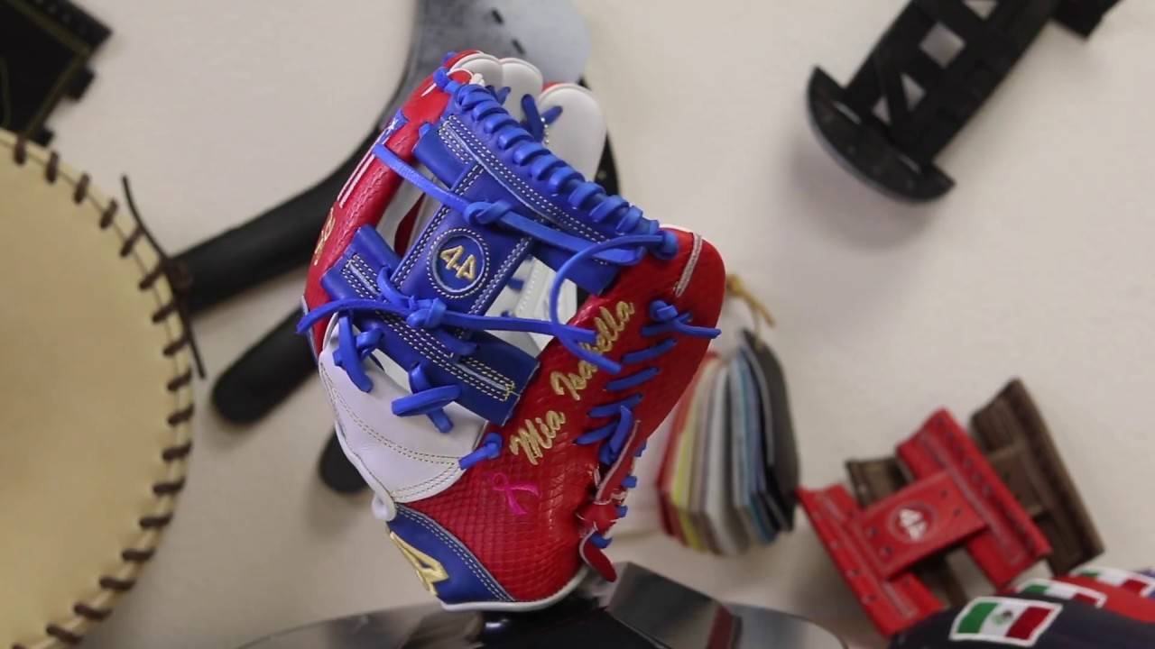 44 Pro Custom Puerto Rico Baseball Glove Signature Series Gill Lacing YouTube