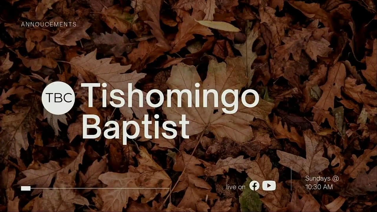 Morning Services Tishomingo Baptist Church YouTube