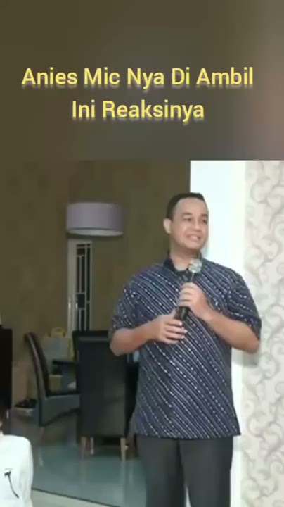 Anies Sedang Pidato Mic Di Rampas,Ini Reaksinya