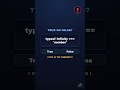 True or false Infinity is of type 'number' in JavaScript |Javascript data types  #coding  #developer