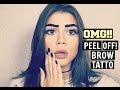 ME TATUÉ LAS CEJAS!⎢PEEL OFF BROW TATTO  - Cristina Vives♡