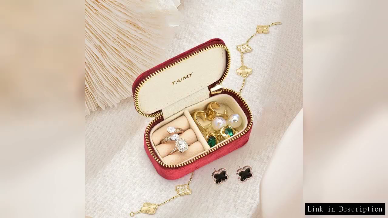 TAIMY Velvet Mini Travel Custom Logo Vintage Cute Girls Small Storage Jewelry Box Jewellery Organize