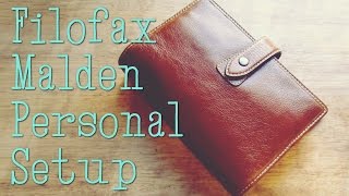 Filofax Malden Ochre Personal Setup ❤ May 2015