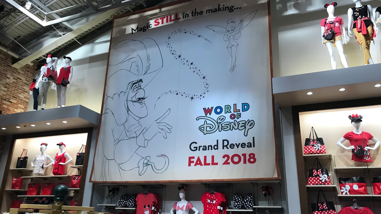 mainlander The newly remodeled side of the World of Disney store, Disney Springs