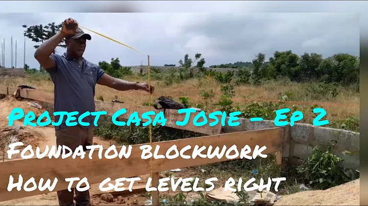Getting your foundation Level right when building a home in Ghana