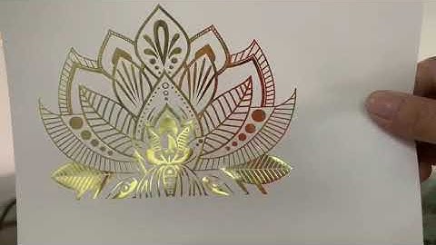 Small automatic hot foil stamping machine for rigid box paper