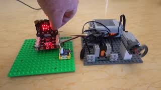 Microbit controls Lego Motors & LEDs with Lego PF IR Protocol