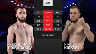 Магомед-Эмин Пирбудаков Vs. Николай Киоссе Magomed-Emin Pirbudakov Vs. Nikolai Kiosse Aca Ye 35