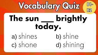 English Vocabulary Quiz | Intermediate | Can You Pass This Test?
