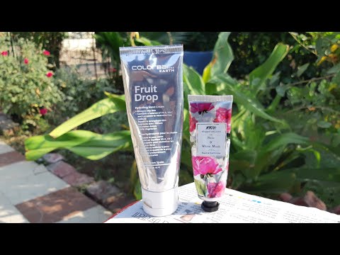 Nykaa whipped with love rose and white musk hand and nail cream vs colorbar fruit drop hand cream