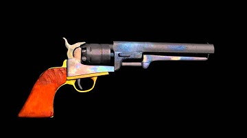 Colt revolver textured turn around