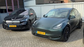 Tesla Model Y Performance 534hp | Skoda Enyaq iV Editie limitata 383/1895 - Founders Edition