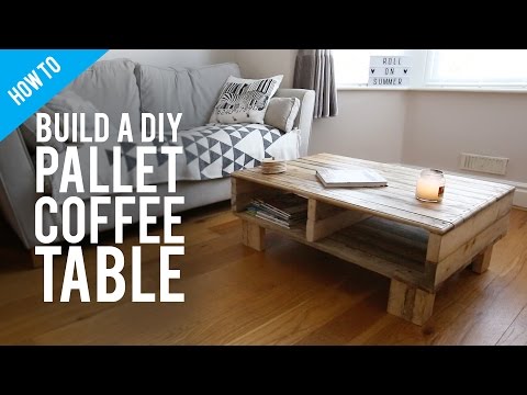 How to build a DIY rustic pallet coffee table