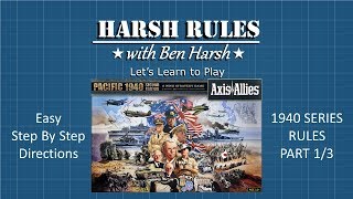 Harsh Rules: Let's Learn to Play  Axis & Allies: Pacific 1940