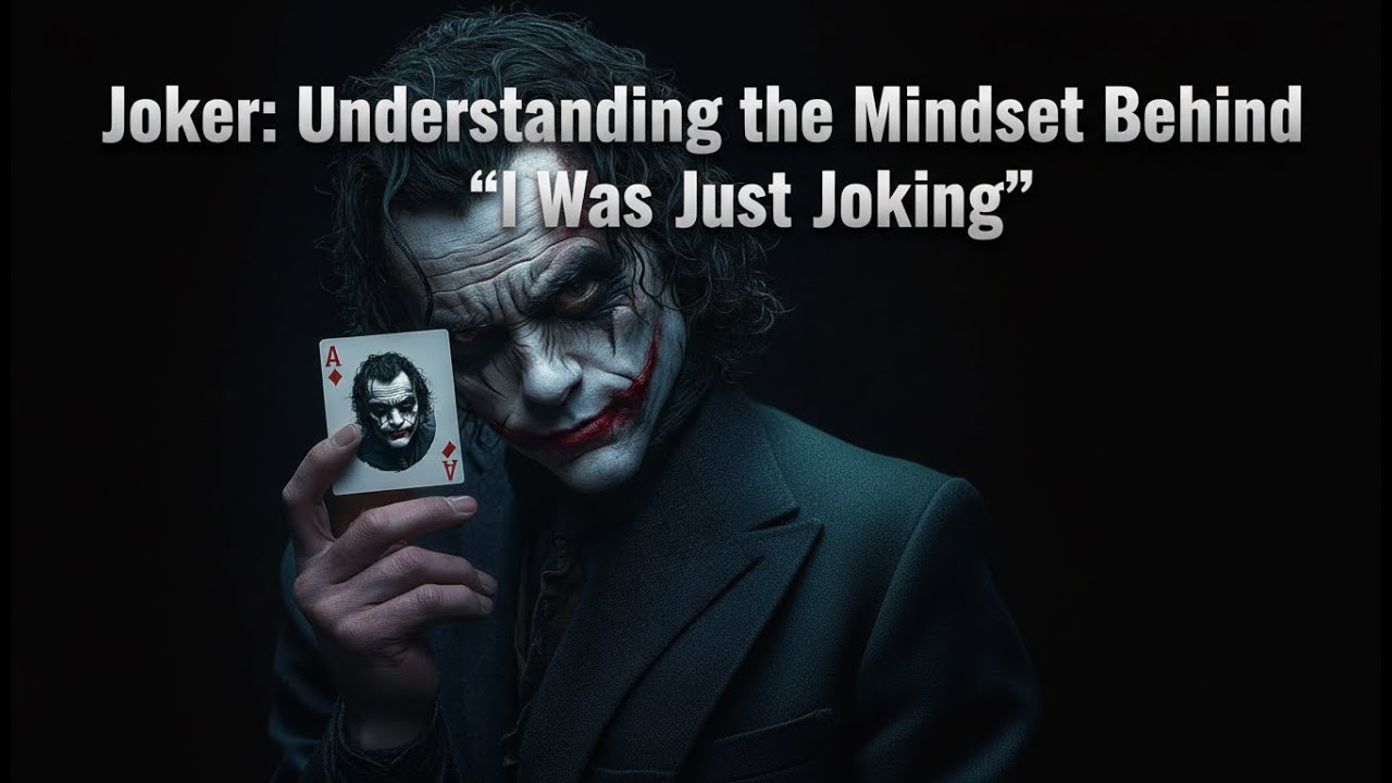 Understanding the Mindset Behind “I Was Just Joking   V E V O C L U B joker