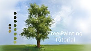 Painting a Tree in Procreate Tutorial | Colours, Light and Brushes explained