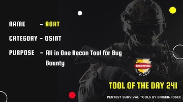 AORT | All in One Recon Tool | Briskinfosec