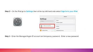 Signing in to Managed Apple ID