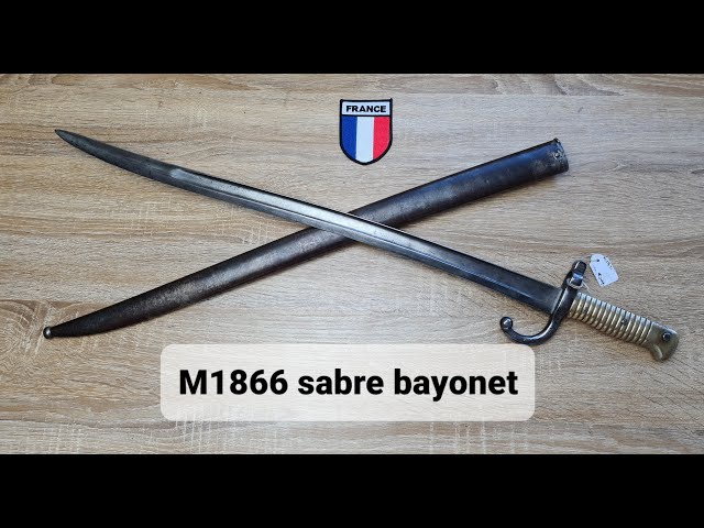 French M1866 sabre bayonet for the chassepot rifle - YouTube