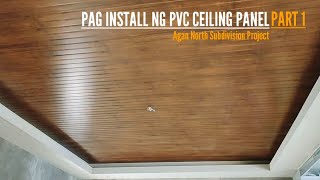 Pag Install Ng Pvc Ceiling Panel Sa Agan North Subdivision Project screenshot 3